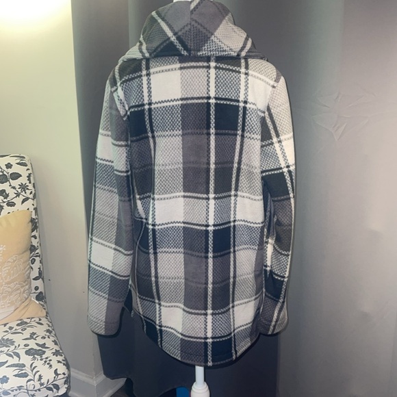 Valentino Women's Grey and White Coat - Picture 5 of 6